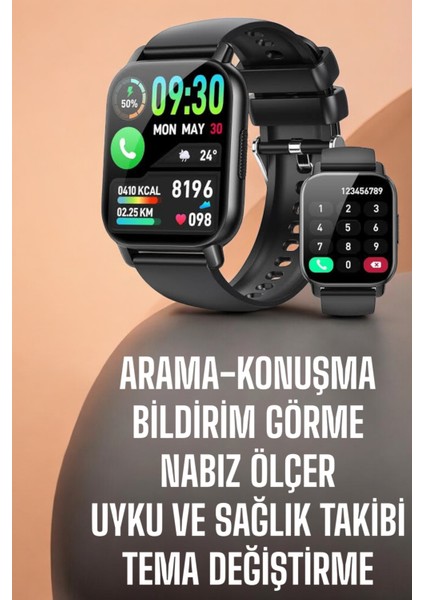 Çok Renkli Akıllı Saat, Arama Bildirimleri, Uyku ve Kalp Takibi fırsatları