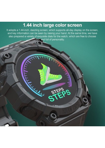 1.44" Akıllı Saat, Siyah, Ithalatçı Garantili, Şık ve Kullanışlı Tasarım fırsatları