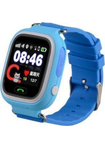 Mavi Renkli Çocuk Güvenlik ve Takip Akıllı Saat, Q90 Sim Kartlı modelleri