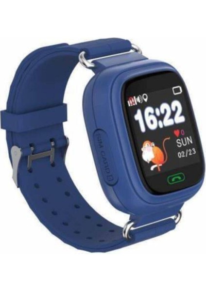 Mavi Renkli Çocuk Güvenlik ve Takip Akıllı Saat, Q90 Sim Kartlı fırsatları