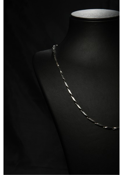 Kibrit Model Unisex Çelik Zincir Kolye 2 mm modelleri