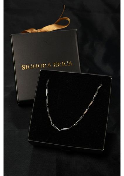 Kibrit Model Unisex Çelik Zincir Kolye 2 mm fırsatları