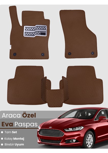 Ford Mondeo (2015-2022) Uyumlu Eva Paspas Tam Set–araca Özel,su Geçirmez,kolay Montaj