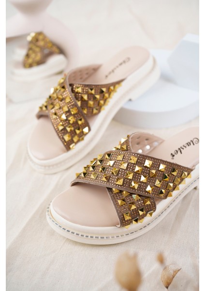 Sharone Anatomik Ortopedik Taşlı Günlük Kadın Terlik fiyatları