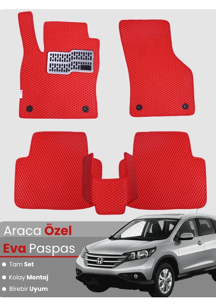 Honda Crv 4 (2012-2017) Uyumlu Eva Paspas Tam Set–araca Özel,kolay Montaj,su Geçirmez