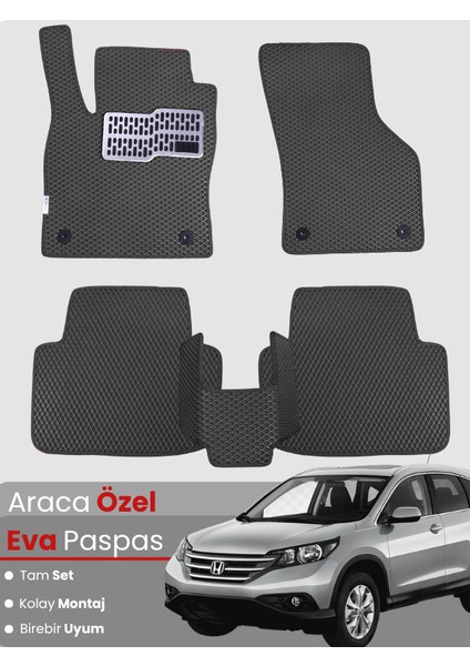 Honda Crv 4 (2012-2017) Uyumlu Eva Paspas Tam Set–araca Özel,kolay Montaj,su Geçirmez