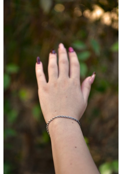 Burgu Model Unisex Çelik Zincir Bileklik 3 mm fırsatları