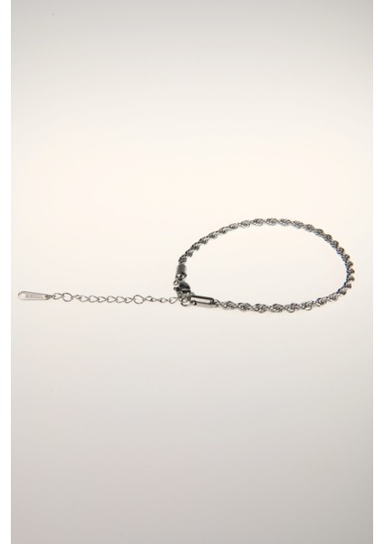 Burgu Model Unisex Çelik Zincir Bileklik 3 mm indirimleri