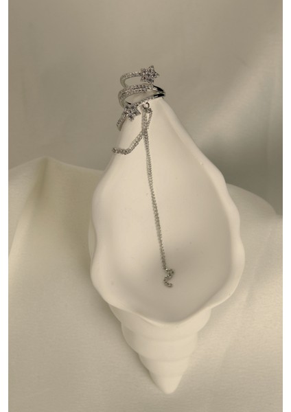 3 Sıralı Taşlı Yıldız Figürlü Sallantılı Earcuff fiyatları