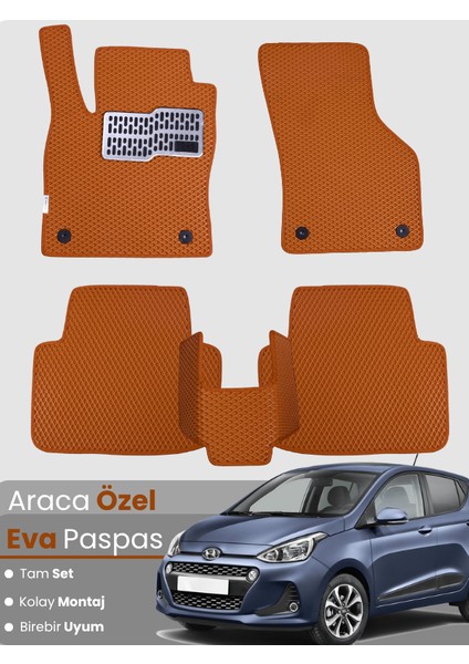 Hyundai I10 (2013-2019) Uyumlu Eva Paspas Tam Set–araca Özel,kolay Montaj,su Geçirmez