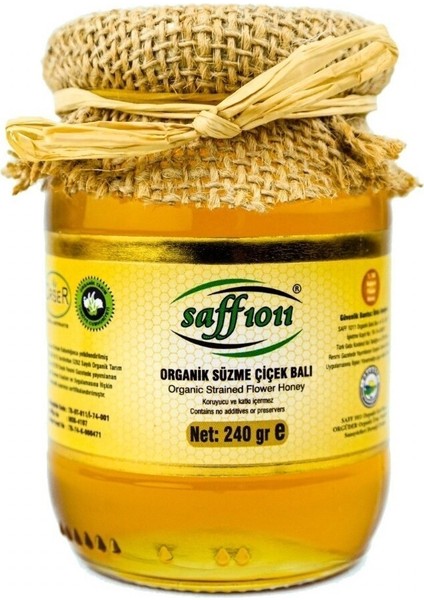 Organik Süzme Çiçek Balı 240GR