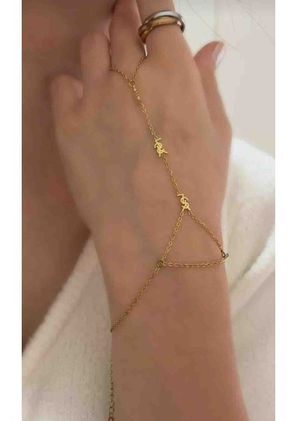 316L Gold Ysl Model Çelik Şahmeran