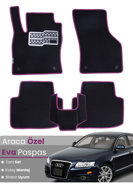 Audi A6 (2004-2011) Uyumlu Eva Paspas Tam Set–araca Özel,su Geçirmez,hızlı ve Kolay Montaj