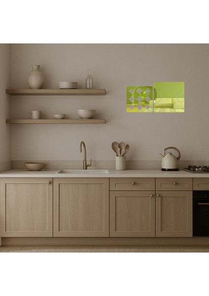 Minimalist Geometrik Desenli Dekoratif Altın Aynalı Tablo - BRF14835-8388 modelleri