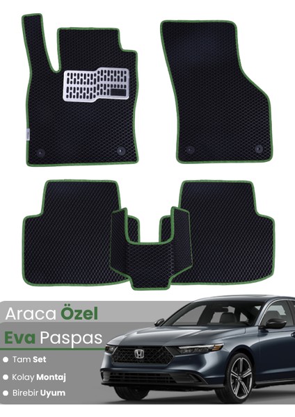 Honda Accord (2018-2024) Uyumlu Eva Paspas Tam Set–araca Özel,su Geçirmez,kolay Montaj