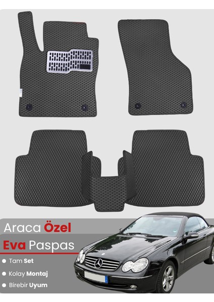 Mercedes Benz Clk Cabrio Coupe (2002-2009) Uyumlu Eva Paspas Tam Set – Araca Özel Tasarım
