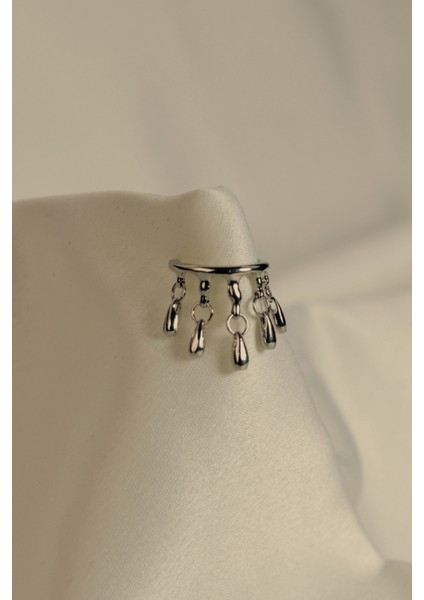 5 Damla Saçaklı Earcuff