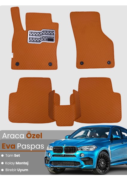 Bmw X6 E71 (2008-2014) Uyumlu Eva Paspas Tam Set–araca Özel,su Geçirmez,hızlı ve Kolay Montaj
