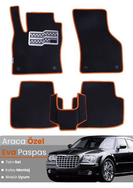 Chrysler 300C (2004-2011) Uyumlu Eva Paspas Tam Set–araca Özel,su Geçirmez,kolay Montaj
