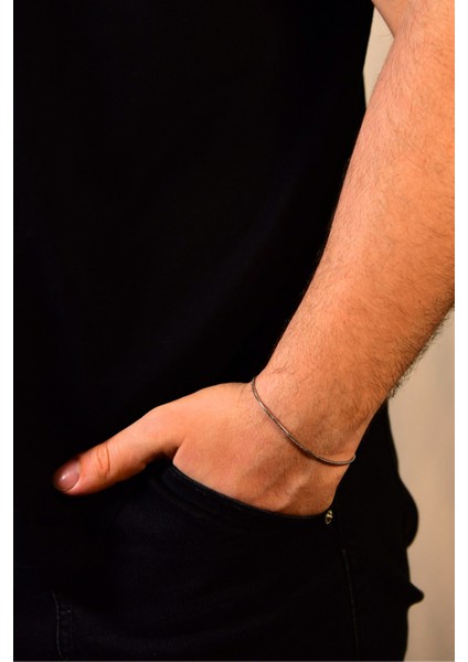 Yılan Model Unisex Çelik Zincir Bileklik modelleri