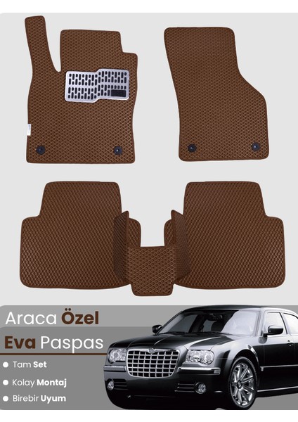 Chrysler 300C (2004-2011) Uyumlu Eva Paspas Tam Set–araca Özel,su Geçirmez,kolay Montaj
