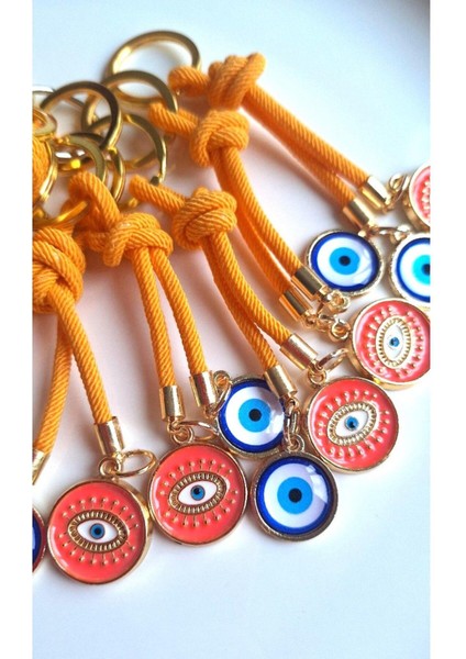 Hediyelik Nazar Boncuklu Turuncu Anahtarlık (10,5 Cm) modelleri