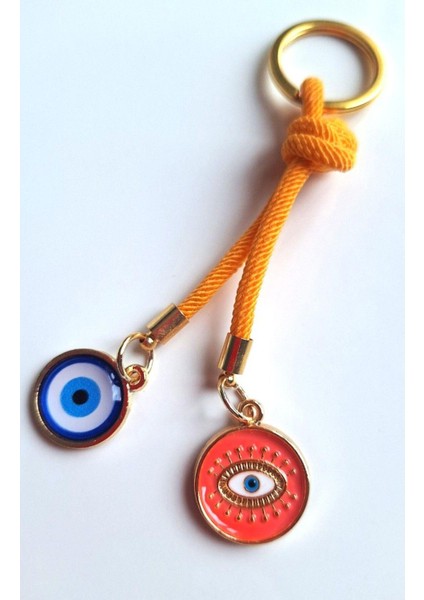Hediyelik Nazar Boncuklu Turuncu Anahtarlık (10,5 Cm) fırsatları