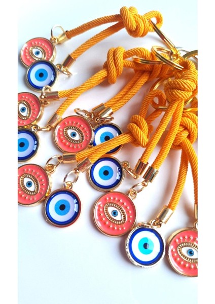 Hediyelik Nazar Boncuklu Turuncu Anahtarlık (10,5 Cm) indirimleri
