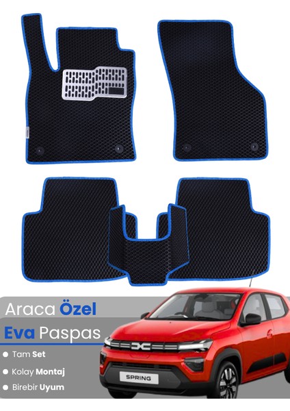 Dacia Spring Elektrikli (2021-2025) Uyumlu Eva Paspas Tam Set–araca Özel,su Geçirmez,kolay Montaj