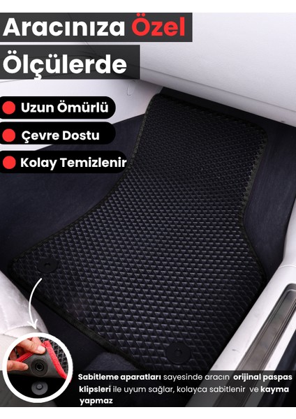 Mercedes Benz Gla (2014-2020) Uyumlu Eva Paspas Tam Set – Araca Özel Tasarım
