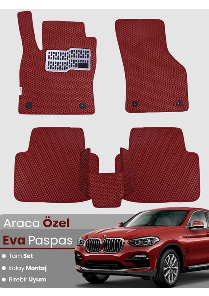 Bmw X4 F26 (2014-2019) Uyumlu Eva Paspas Tam Set–araca Özel,su Geçirmez,hızlı ve Kolay Montaj