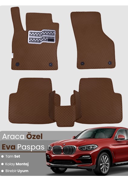 Bmw X4 F26 (2014-2019) Uyumlu Eva Paspas Tam Set–araca Özel,su Geçirmez,hızlı ve Kolay Montaj