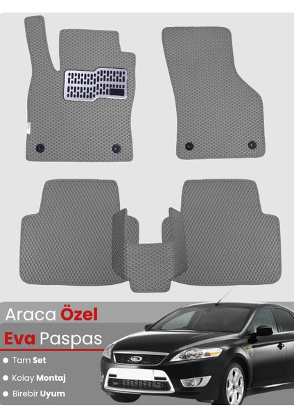Ford Mondeo (2007-2014) Uyumlu Eva Paspas Tam Set–araca Özel,su Geçirmez,kolay Montaj
