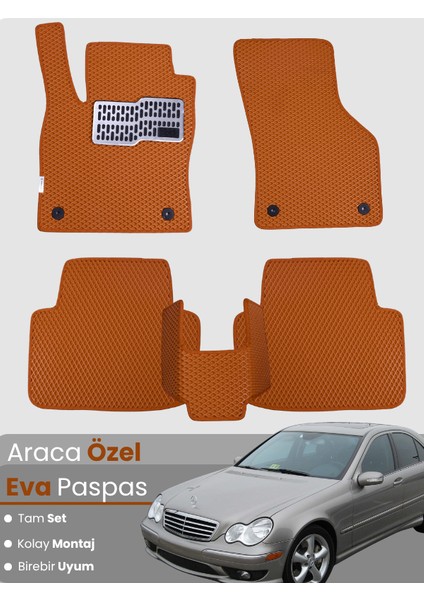 Mercedes Benz C Serisi W203 (2000-2007) Uyumlu Eva Paspas Tam Set – Araca Özel Tasarım