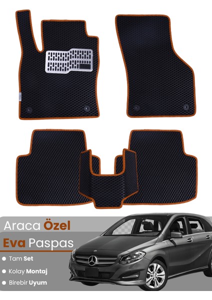 Mercedes Benz B Serisi W246 (2012-2018) Uyumlu Eva Paspas Tam Set – Araca Özel Tasarım
