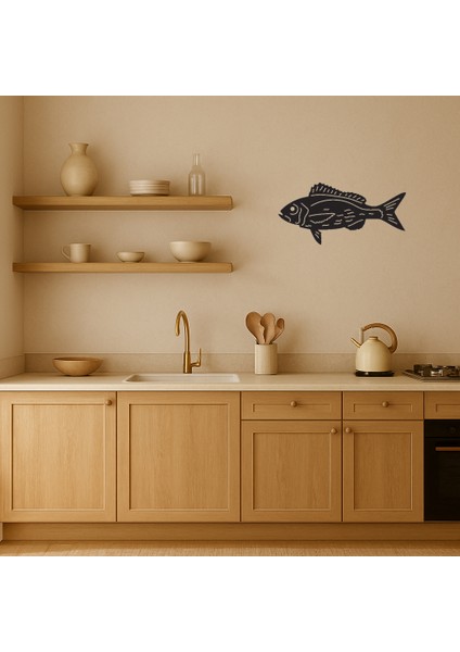 Renkli Balıklar ve Mercanlar Mdf Duvar Tablosu - BRF14111-8471 fiyatları
