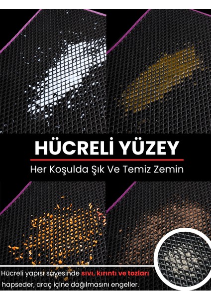 Ford-Focus 3 Hatchback (2011-2014) Uyumlu Eva Paspas Tam Set–araca Özel,su Geçirmez indirimleri