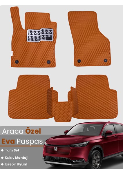 Honda Hrv (2021-2025) Uyumlu Eva Paspas Tam Set–araca Özel,kolay Montaj,su Geçirmez