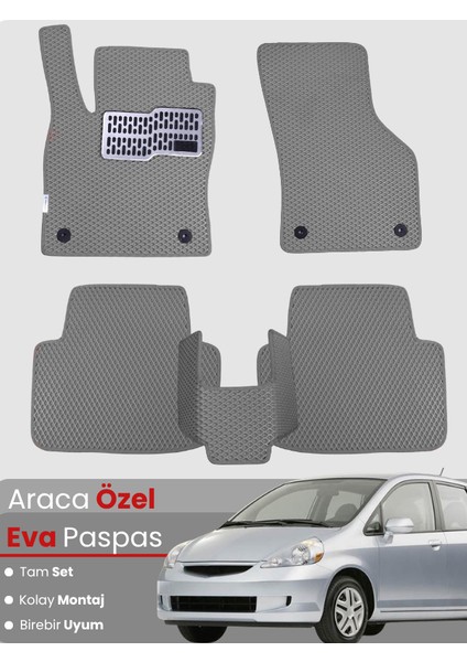 Honda Jazz Hatchback (2002-2008) Uyumlu Eva Paspas Tam Set–araca Özel,kolay Montaj