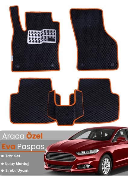 Ford Mondeo (2015-2022) Uyumlu Eva Paspas Tam Set–araca Özel,su Geçirmez,kolay Montaj
