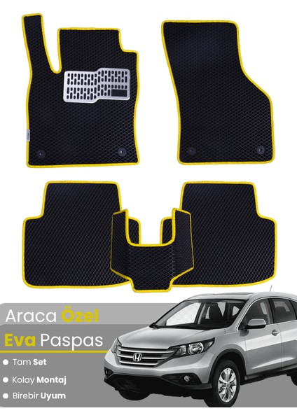 Honda Crv 4 (2012-2017) Uyumlu Eva Paspas Tam Set–araca Özel,kolay Montaj,su Geçirmez