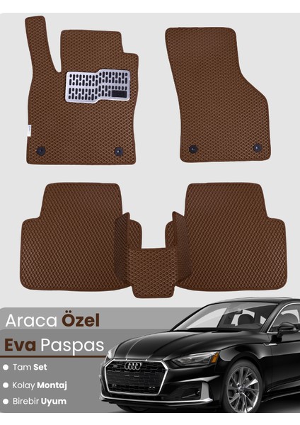 Audi A5 (2016-2025) Uyumlu Eva Paspas Tam Set–araca Özel,su Geçirmez,hızlı ve Kolay Montaj