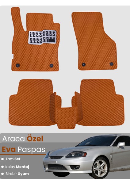Hyundai Coupe (2001-2009) Uyumlu Eva Paspas Tam Set–araca Özel,kolay Montaj,su Geçirmez
