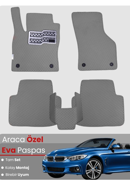 Bmw 3 Serisi E93 Cabrio (2005-2013) Uyumlu Eva Paspas Tam Set–araca Özel,su Geçirmez