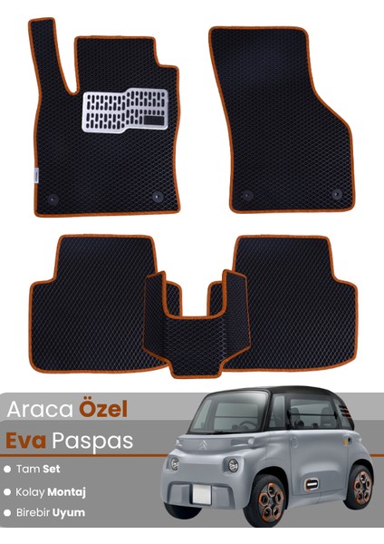 Citroen Ami (2020-2025) Uyumlu Eva Paspas Tam Set–araca Özel,su Geçirmez,kolay Montaj
