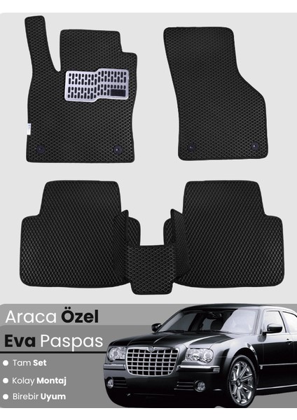 Chrysler 300C (2004-2011) Uyumlu Eva Paspas Tam Set–araca Özel,su Geçirmez,kolay Montaj