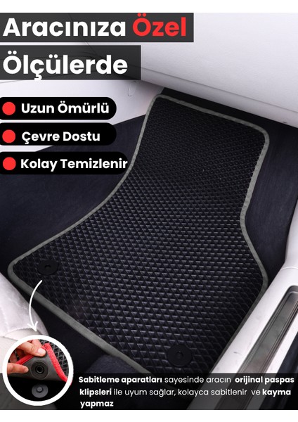 Citroen C3 Aircross (2017-2025) Uyumlu Eva Paspas Tam Set–araca Özel,su Geçirmez,kolay Montaj
