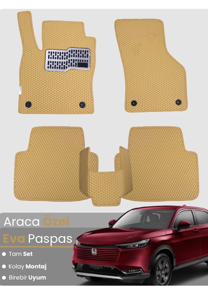 Honda Hrv (2021-2025) Uyumlu Eva Paspas Tam Set–araca Özel,kolay Montaj,su Geçirmez