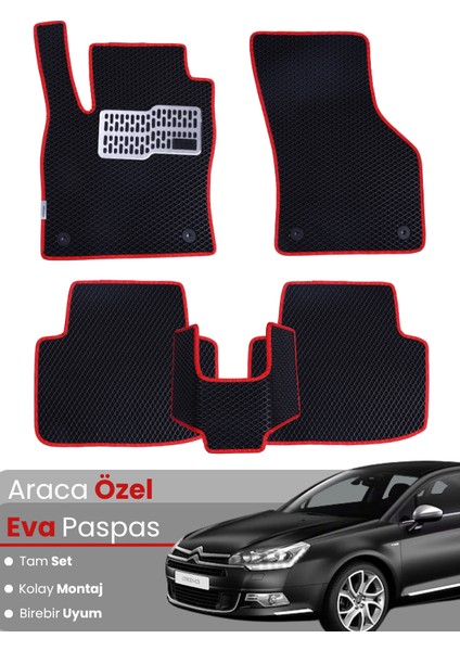 Citroen C5 (2008-2017) Uyumlu Eva Paspas Tam Set–araca Özel,su Geçirmez,hızlı ve Kolay Montaj
