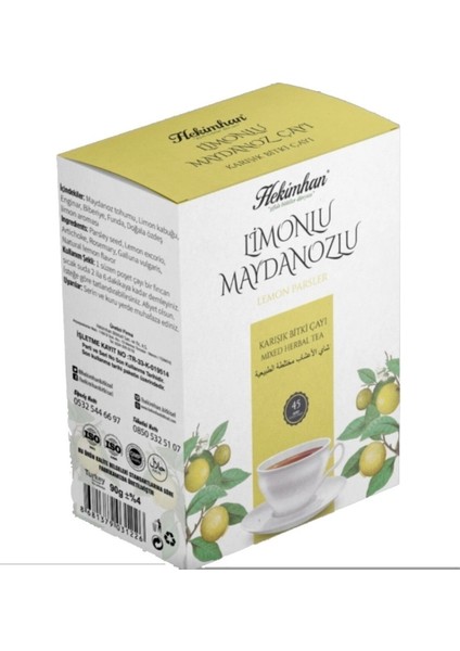 Limonlu Maydanozlu Karışık Çay 45 Li Süzen Poşet